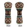 thumbnail image 5 of Uorisanigo Golf Club Covers, 3pc Waterproof Driver/Fairway/Hybrid Headcovers Women Men - Premium PU Leather and Soft Interior - Brown Southwest Aztec Protection for Golf Club Heads, 5 of 7