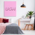 thumbnail image 3 of Stupell Industries Pink Ugh Balloon Letters Text & Numbers Painting Wrapped Canvas Art Print Wall Art, 36 x 48, 3 of 8