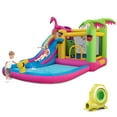thumbnail image 1 of Costway Tropical Inflatable Bounce Castle for Backyard, Ocean Ball & 735W Blower Include, 1 of 10