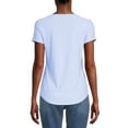thumbnail image 3 of No Boundaries Women's Junior's Brushed V-Neck Short Sleeve T-Shirt, 3 of 5