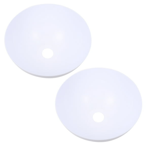 2 Pcs Glass Mushroom Plastic Lampshade Replacement Lampshades Torchiere Floor Table Home