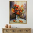 thumbnail image 2 of Designart 'Still Life Bouquet With Yellow and Red Flowers' Traditional Framed Canvas Wall Art Print, 2 of 5