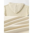 thumbnail image 6 of OYYN Girls Graphic Jogging Suits Sweatsuits 2 Piece Set Oversized Hoodie and Sweatpants Clothes (Beige 5-6 Years), 6 of 7