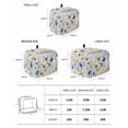 thumbnail image 2 of Butterflies Flower Toaster Cover 4 Slice, Large Kitchen Appliance Covers, Country Wood Grain Leaves Farmhouse Toaster Oven Cover with Loop, Bread Machine Cover Polyester Dust Cover Protection, 2 of 4