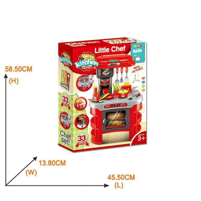 Red kitchen set for kids new arrivals