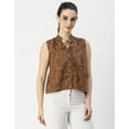 thumbnail image 2 of Moomaya Sleeveless Tie Up Neck Cotton Top - Women's Trendy Tie Up Neck Top, 2 of 8