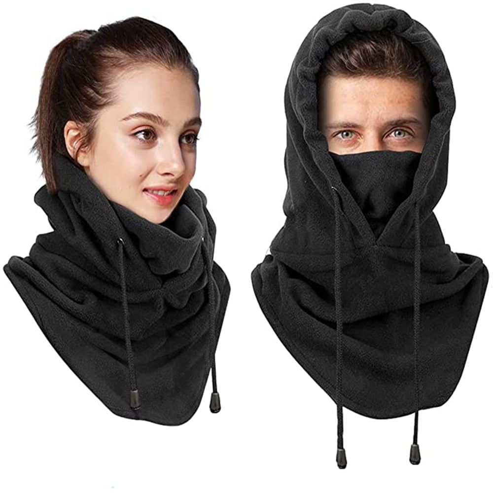 Winter Neck Warmer Gaiter Fleece Neck Cover Cotton Balaclava Windproof Face Cover Mask for Women Men 