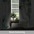 thumbnail image 5 of Lfeey Plant Printed White Curtains, Room Darkening for Bedroom Living Room Decor, Rod Pocket Design, 84 Inch Length, 2 Panels, 5 of 7