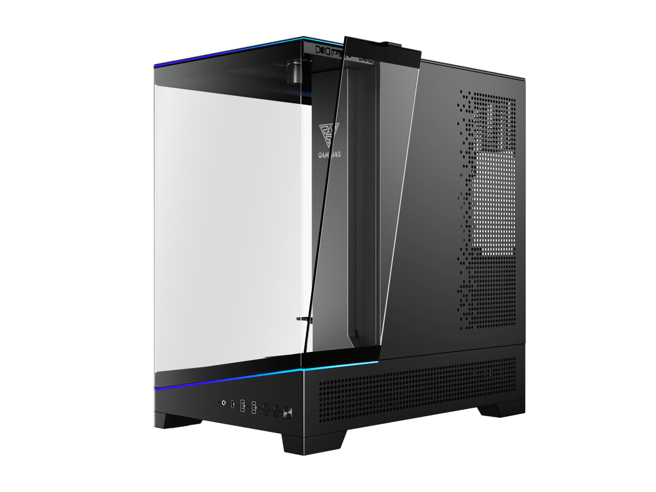 Gamdias ATLAS P6 CG Black ABS / SPCC / Tempered Glass ATX Mid Tower Computer Case
