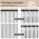 thumbnail image 4 of Cortinas opacas MYSKY HOME plisadas con forma de pellizco, 228 x 229 cm, color blanco, 4 of 9
