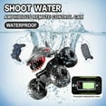 thumbnail image 6 of Adofi Amphibious Remote Control Car, 4WD All-Terrain Off-Road Water Toys, 2.4GHz Shooting Waterproof RC Monster Truck, Toys for Boys 3 6 Years - Gray, 6 of 15