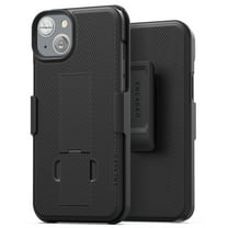 Encased DuraClip Holster Designed for iPhone 14 PLUS Case with Belt Clip and Kickstand (Matte Black)