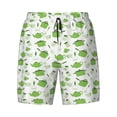 thumbnail image 4 of Lsque Mens Swim Trunks Kitchen Utensiles Cooking Pots Pattern - Bathing Suit Compression Liner - Beach Swim Shorts Swimwear - (S-3XL) - Stretch Quick Dry -Medium, 4 of 9