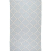 Libby Langdon Prichard Hand Woven Gate Scroll Flatweave Wool Rug, Slate