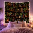 thumbnail image 2 of Tiered Wooden Bookshelf with Filled Abundance Books Greenery, Mystical Fantasy for Space Lovers, Galaxy Room Decor, Mother'S Day Gift, Tapestry Wall Hanging for Bedroom and Dorm, 2 of 7