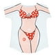 thumbnail image 1 of EeaseMX Camisones sueltos de manga corta, vestido de noche con estampado de Bikini, falda, ropa de playa encantadora para cubrir (patrón aleatorio, talla única), 1 of 7