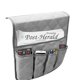 thumbnail image 1 of Grey Sofa Armrest Organizer, Remote Control Holder for Recliner Couch, Arm Chair Caddy with 5 Pockets for Magazine, Tablet, 1 of 5