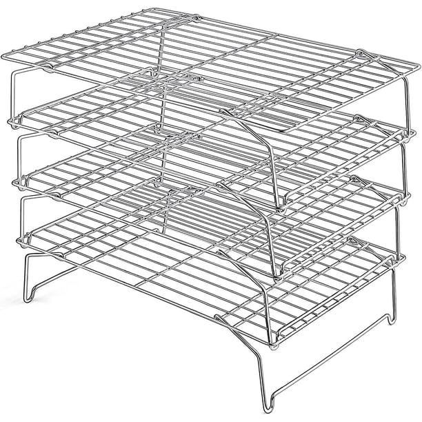 Cooling Baking Rack 4-tier Stackable Stainless Steel Wire Baking ...