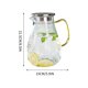 thumbnail image 3 of Thickened Large-capacity Diamond Glass Water Bottle/beverage Pitcher With Stainless Steel Lid, 3 of 5