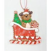 Holiday Time Sleigh With Reindeer Ornament, 4"