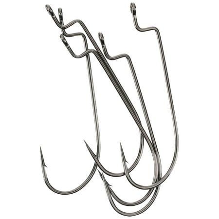 Gamakatsu Worm Offset Hook Size 5/0 NS Black Per 5