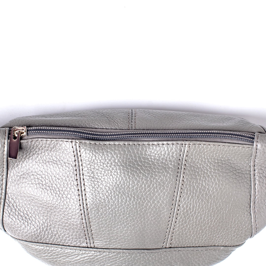Fanny Pack Leather Waist Bag Hip Belt Zipper Pouch Pocket Travel Sport for Men
