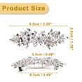 thumbnail image 6 of Rhinestone Hair Clips Flower Hair Barrettes French Hairpins Faux Pearl Hair Clip for Women s Silver Tone, 6 of 7