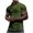 Olive Green, variant on WREESH Men's Zip Henley Shirts Slim Short Sleeved Casual Sports Solid Color Tops Gray