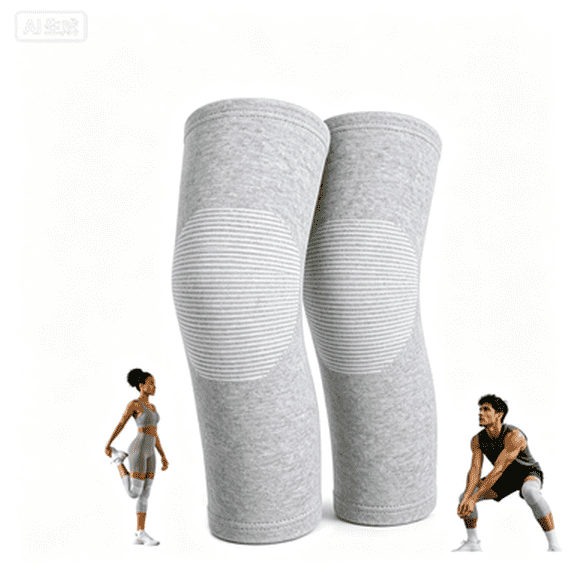 XL Knee Compression Sleeve – Bamboo Elastic Brace for Arthritis & Joint Pain, Breathable Slip-On Warmer for Recovery, Sports, and Daily Wear(Z)