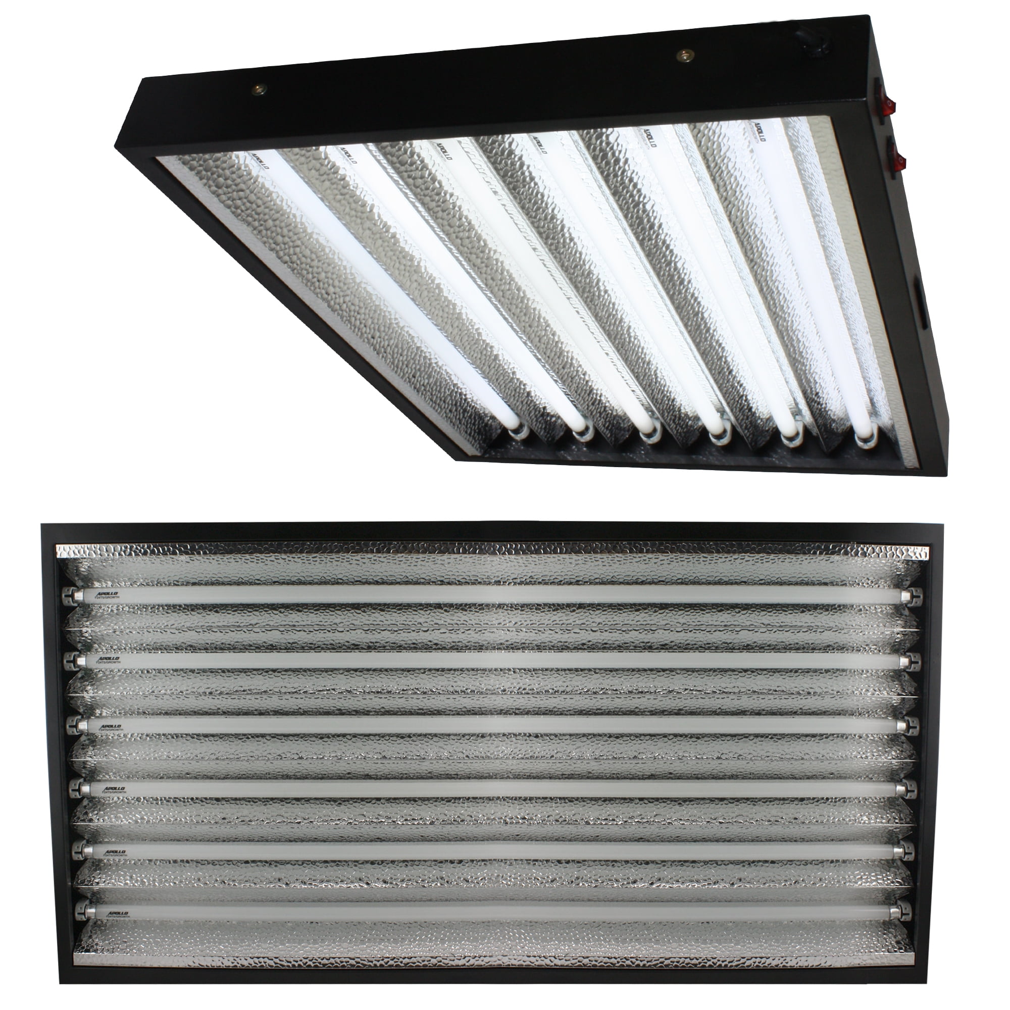 Apollo Horticulture T5 4 Feet / 4 Tube Commercial Fixture with your Choice  of Bulbs - Walmart.com, image size:2000x2000