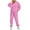 Pink, variant on ZHUGeLI Sweatsuit for Women Casual Round Neck Long Sleeve Blouse Fashion Hoodie Pants Sets