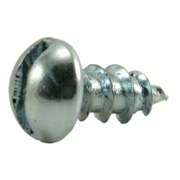 #4 x 1/4" Zinc Plated Steel Slotted Round Head Wood Screws WSRS-065 (60 pcs.)