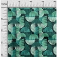 thumbnail image 2 of oneOone Cotton Cambric Teal Green Fabric Semi Circle Quilting Supplies Print Sewing Fabric By The Yard 56 Inch Wide, 2 of 4
