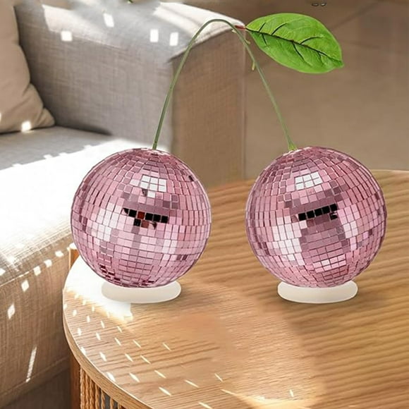 Matoen Ball Decor 4 Inch Double Mirror Balls Hanging Ball For DJ Club Stage Bar Party Wedding Home Decoration