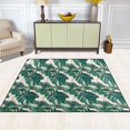 thumbnail image 5 of Ryvnso Tropical Leaves Green Area Rug Floor Mats Non-Slip Home Carpet 63 x 48 inch, 5 of 7