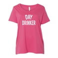 thumbnail image 1 of DAY DRINKER Womens Plus Size Scoopneck Tee, 1 of 1
