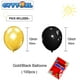 thumbnail image 2 of Globos CYTTOKL negros y dorados de 30 cm, paquete de 100 unidades, látex y helio, 2 of 6