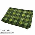thumbnail image 5 of Irish Floor Pillow Lounger Cover, Patchwork Style St. Patrick's Day Themed Celtic Quilt Cultural Checkered Clovers, Nap Mat Printed Fabric Case for 5 Pillows, 88" x 27", Multicolor, by Ambesonne, 5 of 5