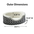 thumbnail image 4 of MidWest Homes for Pets QuiteTime Teflon Nesting Dog/Cat Pet Bed, Gray, 25 in, 4 of 7