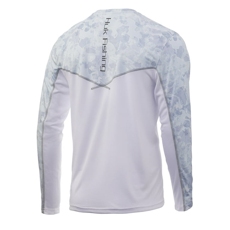 Huk Fishingフィッシングシャツ グレー ウォーターカモ M（L） Huk Fishingフィッシングシャツ グレー M （L） HUK Fishing