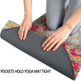 thumbnail image 3 of Pioneer Flower Floral Print Pattern Hot Yoga Mat Towel Non Slip for Hot Yoga - Quick-Drying Yoga Mat Cover with 4 Corner Pockets with Travel Bag - Hot Yoga Towel Non Slip 74"x26", 3 of 6