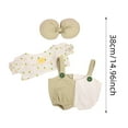 thumbnail image 2 of 38cm Doll Clothes Replacement Doll Clothes Doll Clothes Bow Top Overalls Three (doll Not Included) 2x50w Amp Siblings Dolls Life like Dolls Rumble Amp Dolls with Articulation Little Dolls Babysitting, 2 of 3