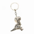 thumbnail image 1 of 6xdinosaur keychain accesorios de bolsas de llavero novedosa de novela móvil colgante de dinosaurio para el automóvil bolsas de cartera 2 piezas, 1 of 8