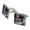 Silver, variant on Christmas Holiday Santa Rooftop Magic Square Cufflink Set - Silver or Gold