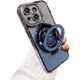thumbnail image 1 of Funda para teléfono con purpurina brillante compatible con iPhone 13, protector de lente de cámara con soporte, funda suave con diamantes de imitación brillantes, 1 of 6