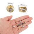 thumbnail image 2 of Uxcell 40Pcs 8mm Perlas de Rhinestone de Gran Agujero, Perla Espaciadora Europea a Granel (Oro), 2 of 5