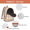 thumbnail image 3 of Geometric Vintage Canvas Backpack – Sketch Style Boho Bookbag for Students, Travel, Outdoor Use, and Daily Commuting, 3 of 5