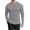 Light Gray, variant on Men's Long Sleeve Shirts Honeycomb Waffle Pullover Sweater Crewneck Thermal Tops Lightweight Undershirts Black L