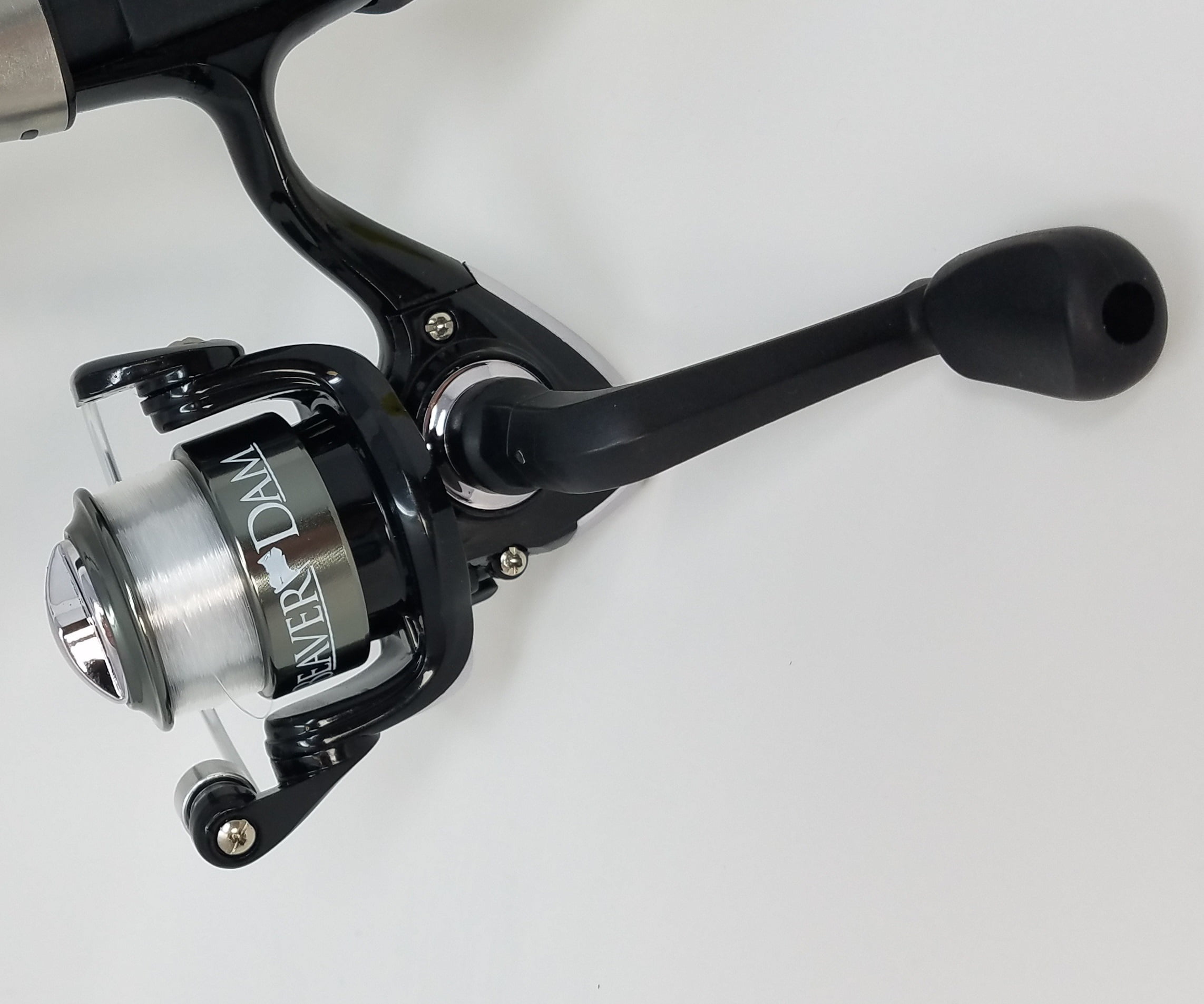 Beaver Dam BD-FC26 Fiberglass Ice Fishing Flat Tip Rod & Reel Combo, 26"