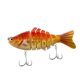 thumbnail image 3 of Señuelos de pesca con anzuelo, cebos duros, crankbaits, señuelos falsos de 7 segmentos, equipo de pesca Amarillo Rojo, 3 of 9